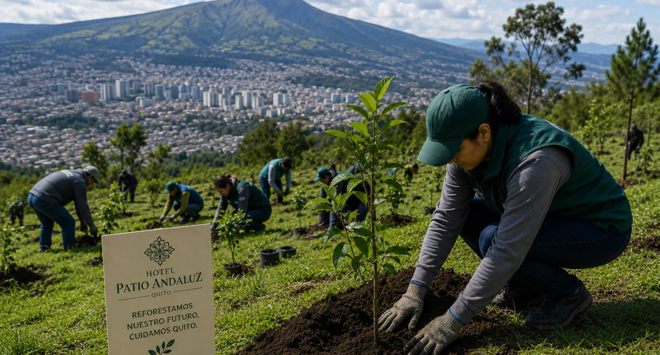 Reforestación en el Chocó Andino